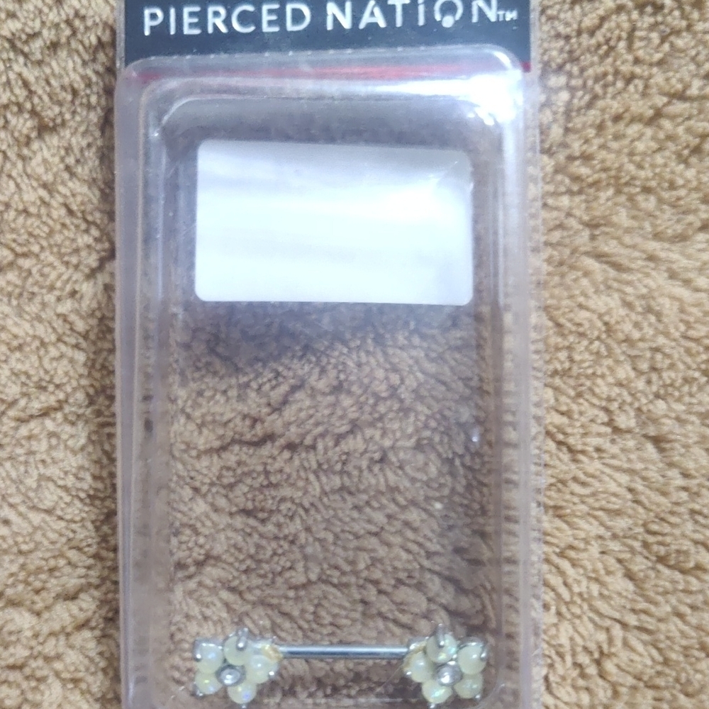 Pierced Nation Floral Crystal Earrings